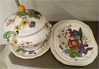 SPODE TUREEN AND PLATTERS