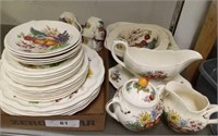 SPODE DISH SET AND SERVING PIECES