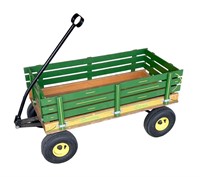 Speedway Express wooden paint decorated wagon with