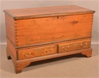 PA Chippendale Softwood Dower Chest.