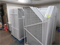 4 PALLETS SHELVING/CAGES