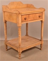 PA Federal Tiger Maple Washstand.