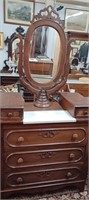 Victorian Dresser With Mirror