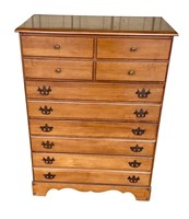 Maple chest of drawers. Drawers are dovetailed.