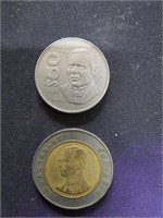 2 Foreign Coins