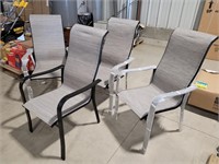(4) Metal Patio Chairs