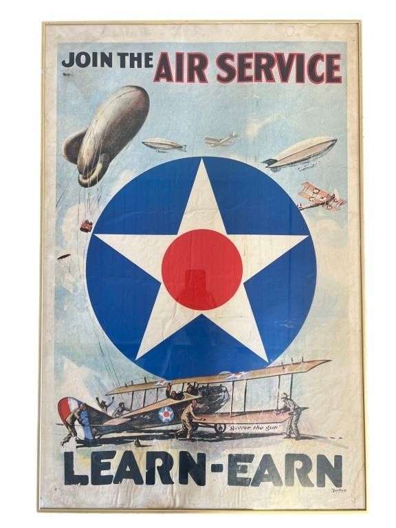 WWI Join The Air Service Recruitment Poster