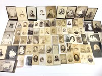 Large Lot of Antique Cabinet Photos