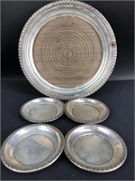 Sterling Silver Coasters & Platter