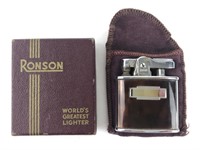 Vintage Ronson Lighter w Original Box & Pouch