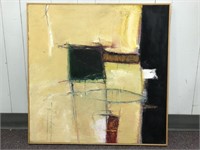 Original Abstract Oil on Canvas Painting 28.5" x