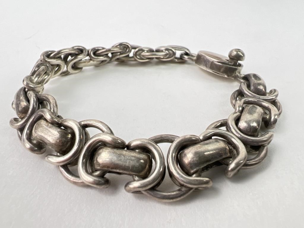Mexican Sterling Bracelet Marked T5-134