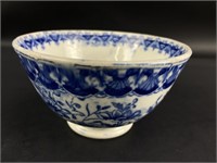 Antique English Blue & White Transferware Bowl