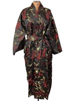 Vintage Kanebo Embroidered Silk Kimono  (Like New)