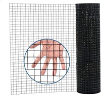 19G Black Vinyl Coated Mesh Fence (48'' x 100')