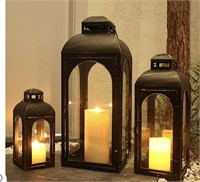 NEEDOMO 3Pack Outdoor Lanterns for Porch