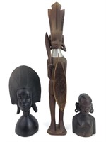 African Tribal Wood Carving Lot