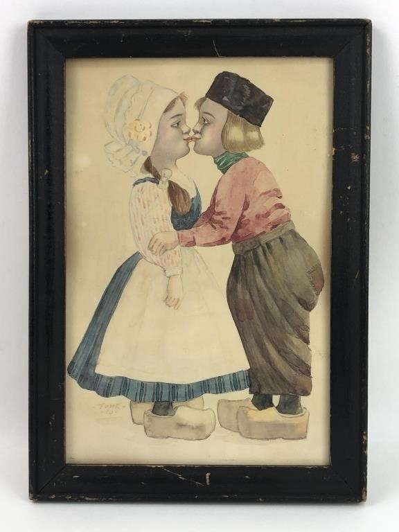 Vintage Danish Tunk Wall Art