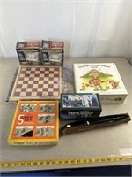 Chess board, trivia game, mindtrap, vintage game