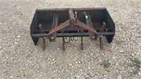 3pt Armstrong Ag 4' Box Blade w/Rippers