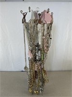 Costume jewelry, mostly necklaces with jewelry