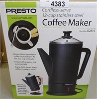 Presto Cordless-serve 12-cup Coffee Maker