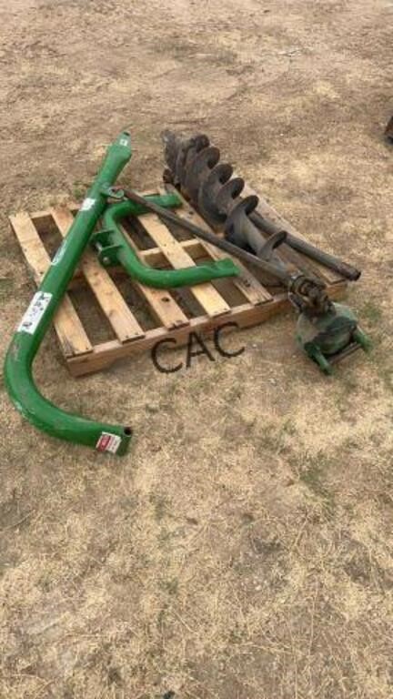 John Deere Post Hole Digger w/Auger Bits