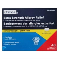 PACK OF 6- Option+ Extra Strength Allergy Relief 4