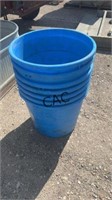 Lot of 7 Feed Buckets