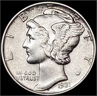 1931 Mercury Dime CLOSELY UNCIRCULATED