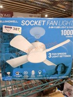 Bell&Howell Socket Fan Light