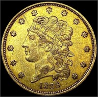 1863 $5 Gold Half Eagle LIGHTLY CIRCULATED