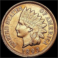 1893 RD Indian Head Cent UNCIRCULATED