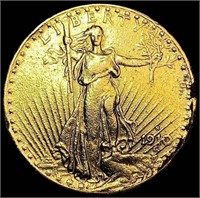 1910-S $20 Gold Double Eagle NICELY CIRCULATED