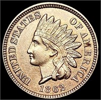 1862 RD Indian Head Cent GEM BU