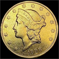 1898-S $20 Gold Double Eagle HIGH GRADE