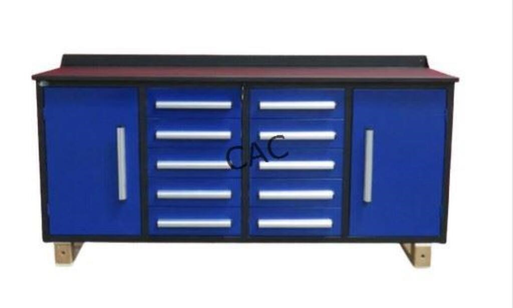 NEW Steelman 7ft Work Bench 10 Drawers/2 Cabinets
