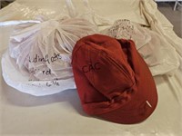 Lot of 20 Welding Hats, Red, Assorted Sizes