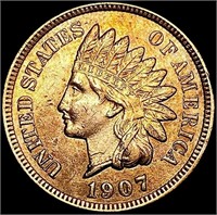 1907 RD Indian Head Cent UNCIRCULATED