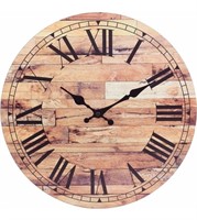 3-Stonebriar Old Fashioned 14" Round Wood Clocks