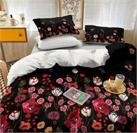 Milanket 3pc comforter set- size  Queen