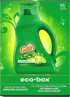Sealed - Gain Laundry Detergent Liquid Soap Eco-Bo