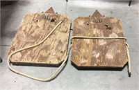 2 homemade tree stands 24in x 17in x 24in
