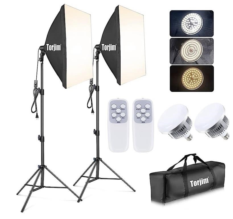 Torjim Softbox Photography Lighting Kit