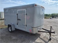 2007 Intertate 6' x 12' enclosed trailer, rear