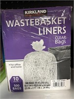 Kirkland wastebasket liners bags 10gal 500ct