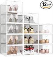 Pinkpum Clear Shoe Boxes Stackable