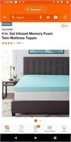 Twin gel mattress topper