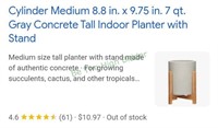 Cylinder planters with stands