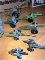 Assorted Metal and Plastic Cannons.